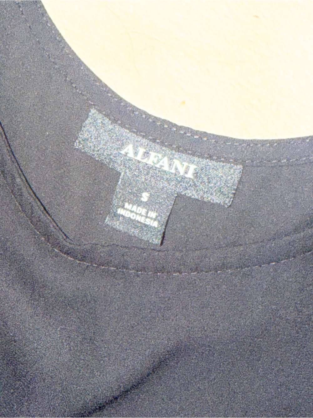 Alfani Women’s Black Crewneck tank - Picture 2 of 2